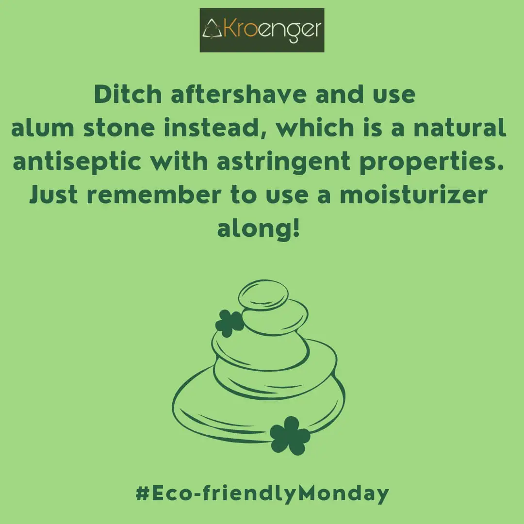 Ditch aftershave and use alum stone instead, which is a natural antiseptic with astringent properties. Just remember to use a moisturizer along!